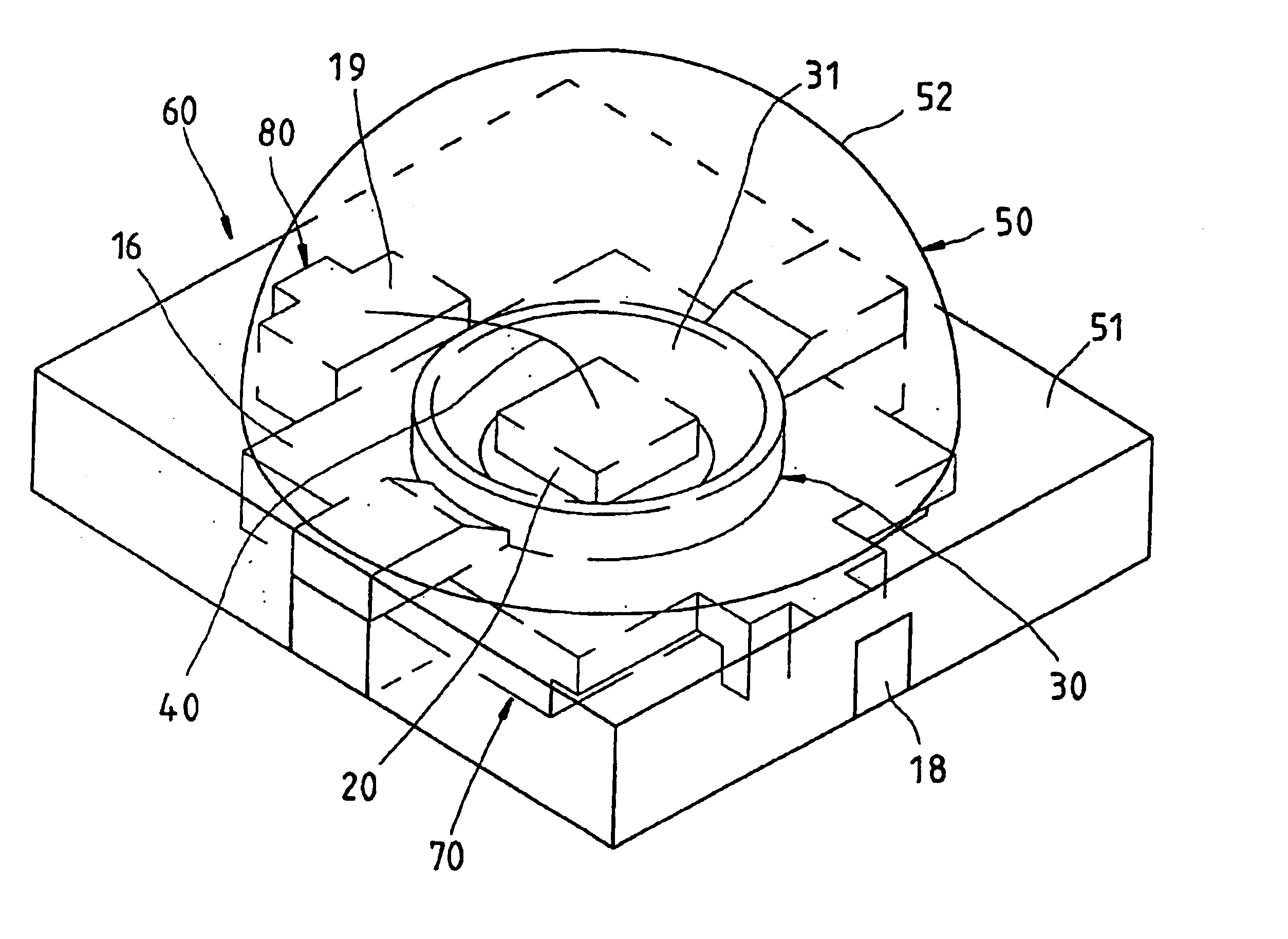 LED package and the process making the same