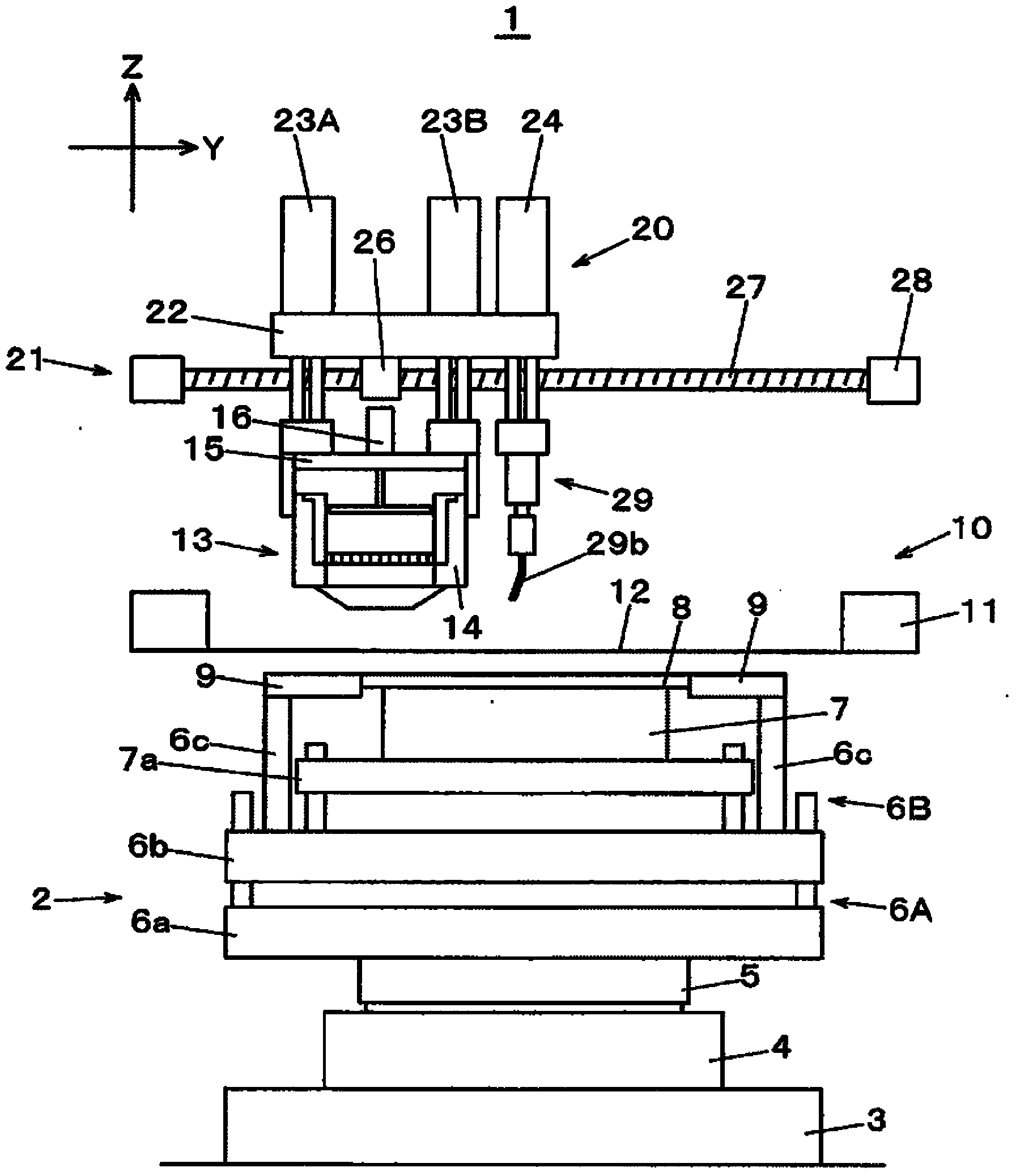 Screen printing device and screen printing method