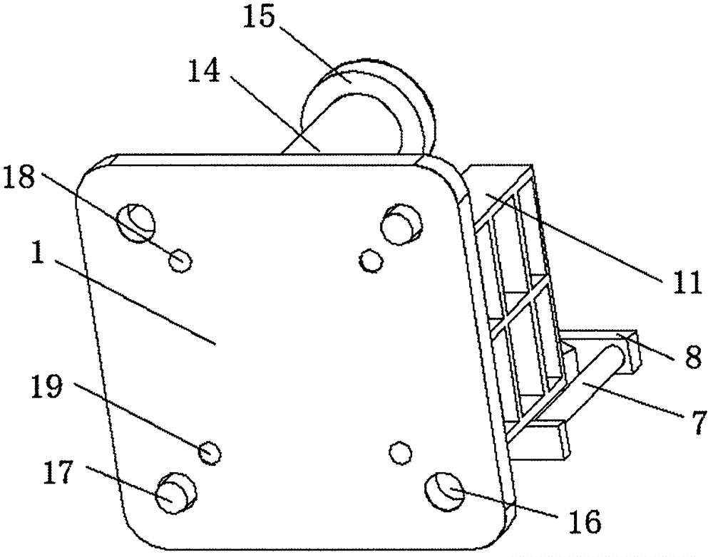 Fixing device of multifunctional ophthalmologic examination apparatus