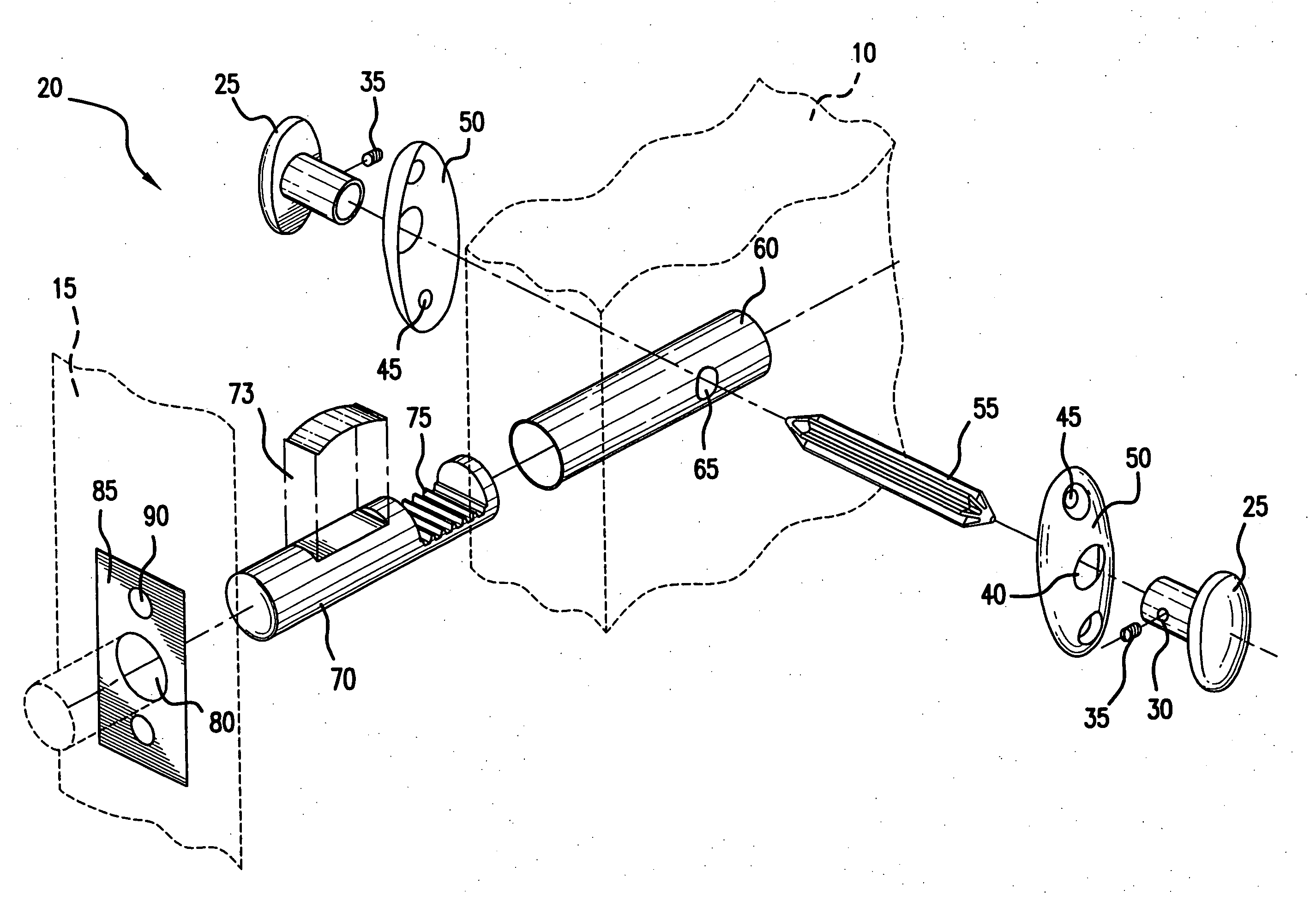 Keyless lock for doors