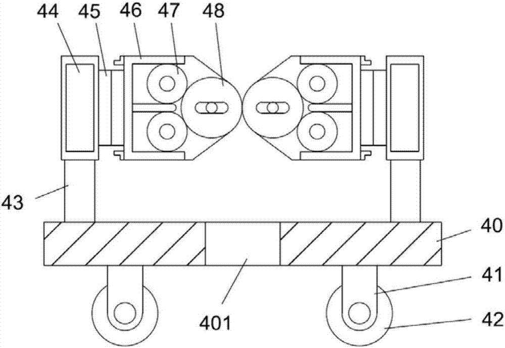 Desizing system of printing and dyeing fabric