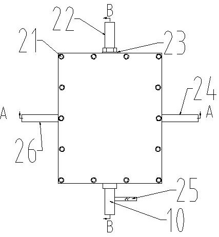 Testing device and method for horizontal fracture dominant seepage channel