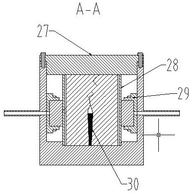 Testing device and method for horizontal fracture dominant seepage channel