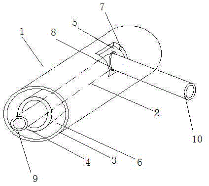 Energy-saving frozen-blocking prevention structure for defrosting water pipe of refrigerator