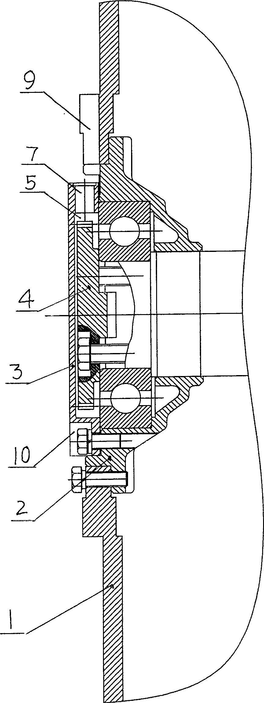 DC traction motor capable of measuring speed for narrow gage locomotive