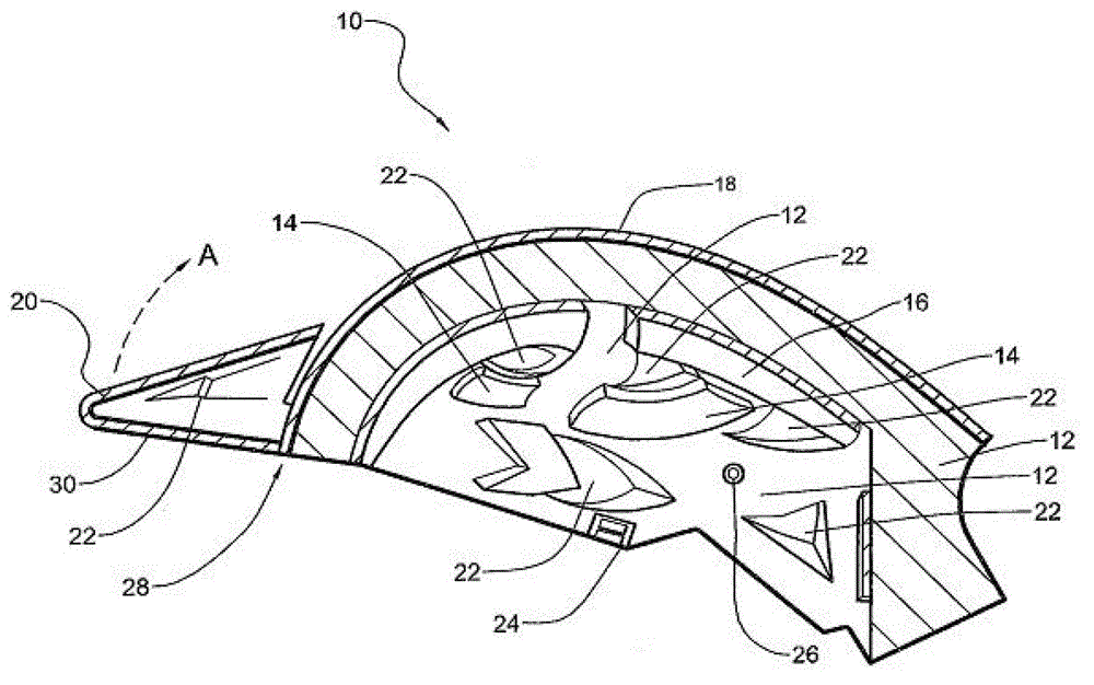 Improved bicycle helmet with sunshade