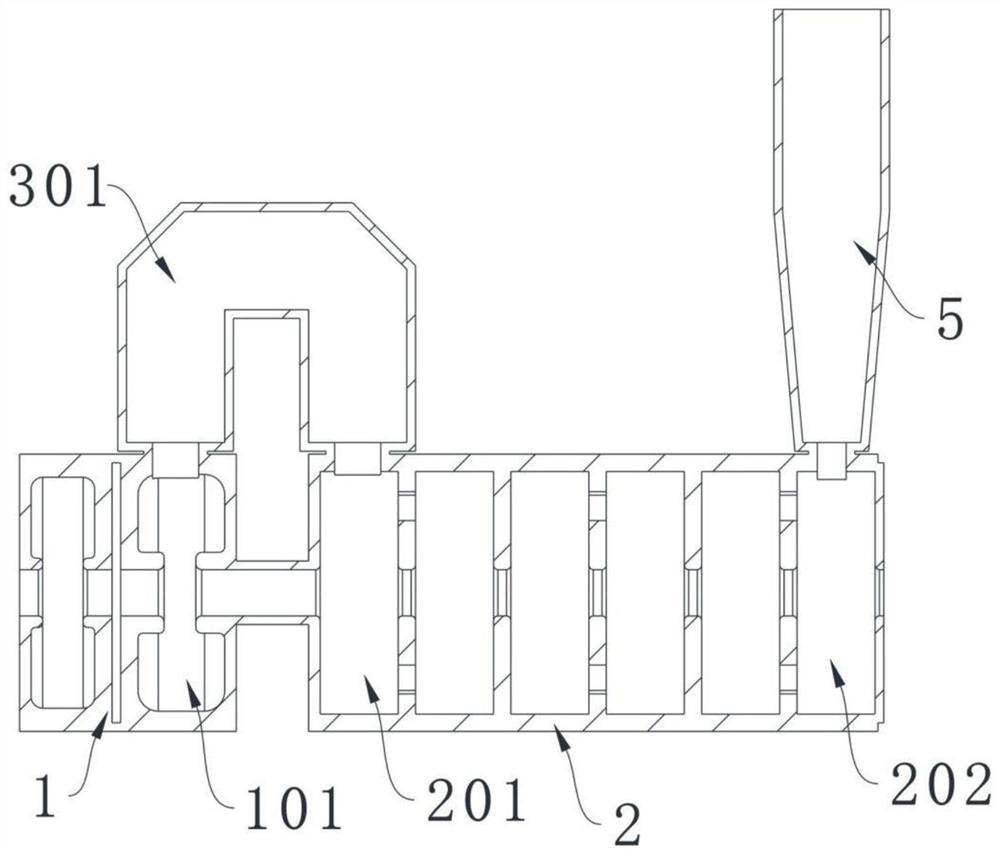 Electron linear accelerator with hybrid acceleration structure