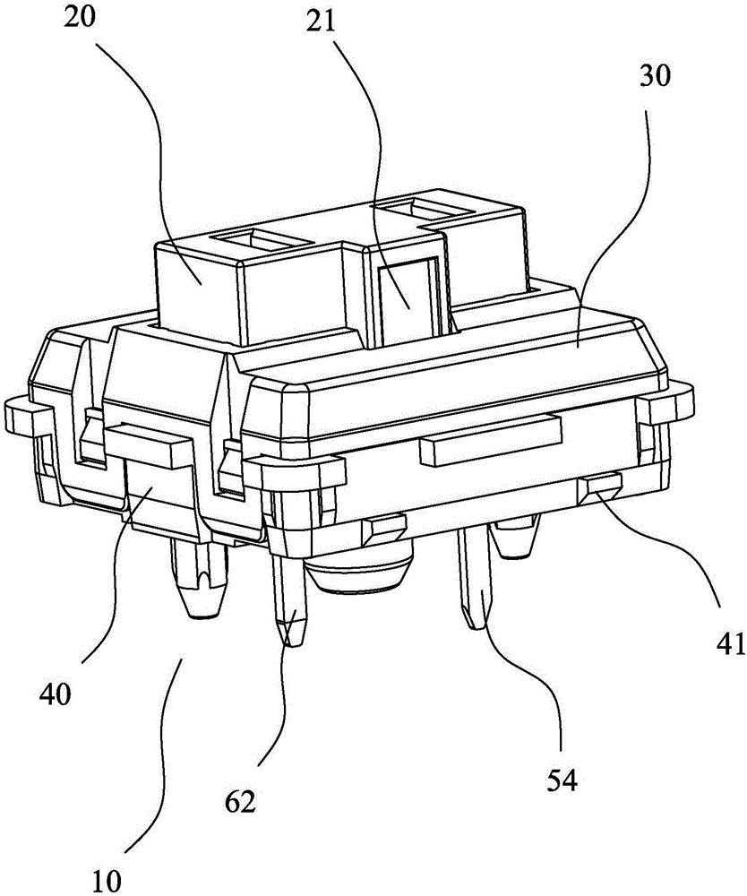 Short-shaft keyboard switch