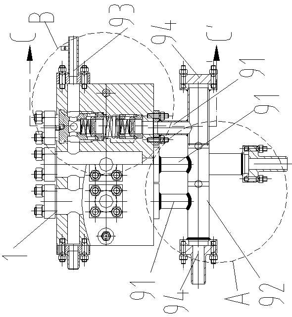 Convenient liquid mixing split plunger slurry pump