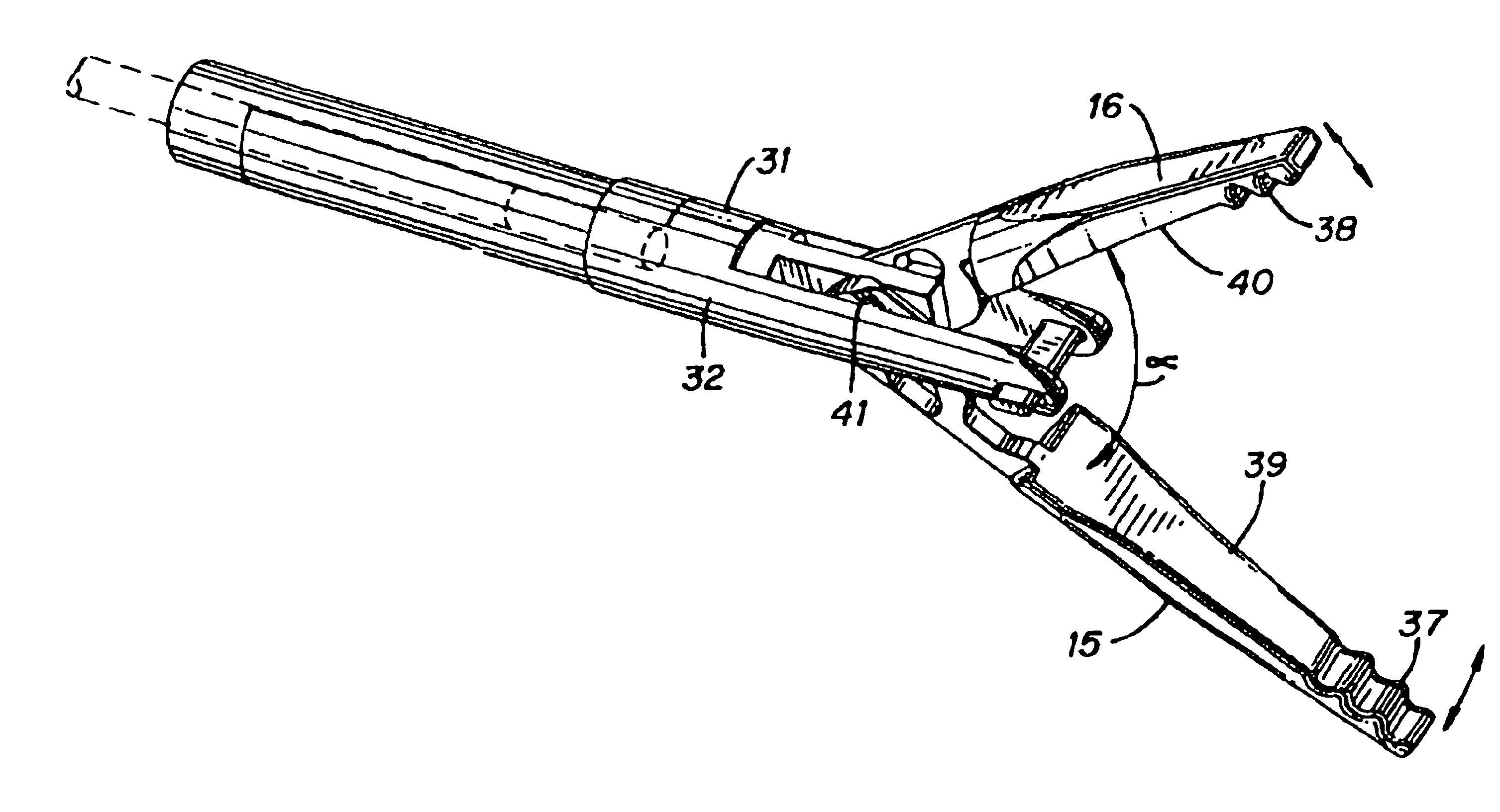 Laparoscopic bipolar electrosurgical instrument