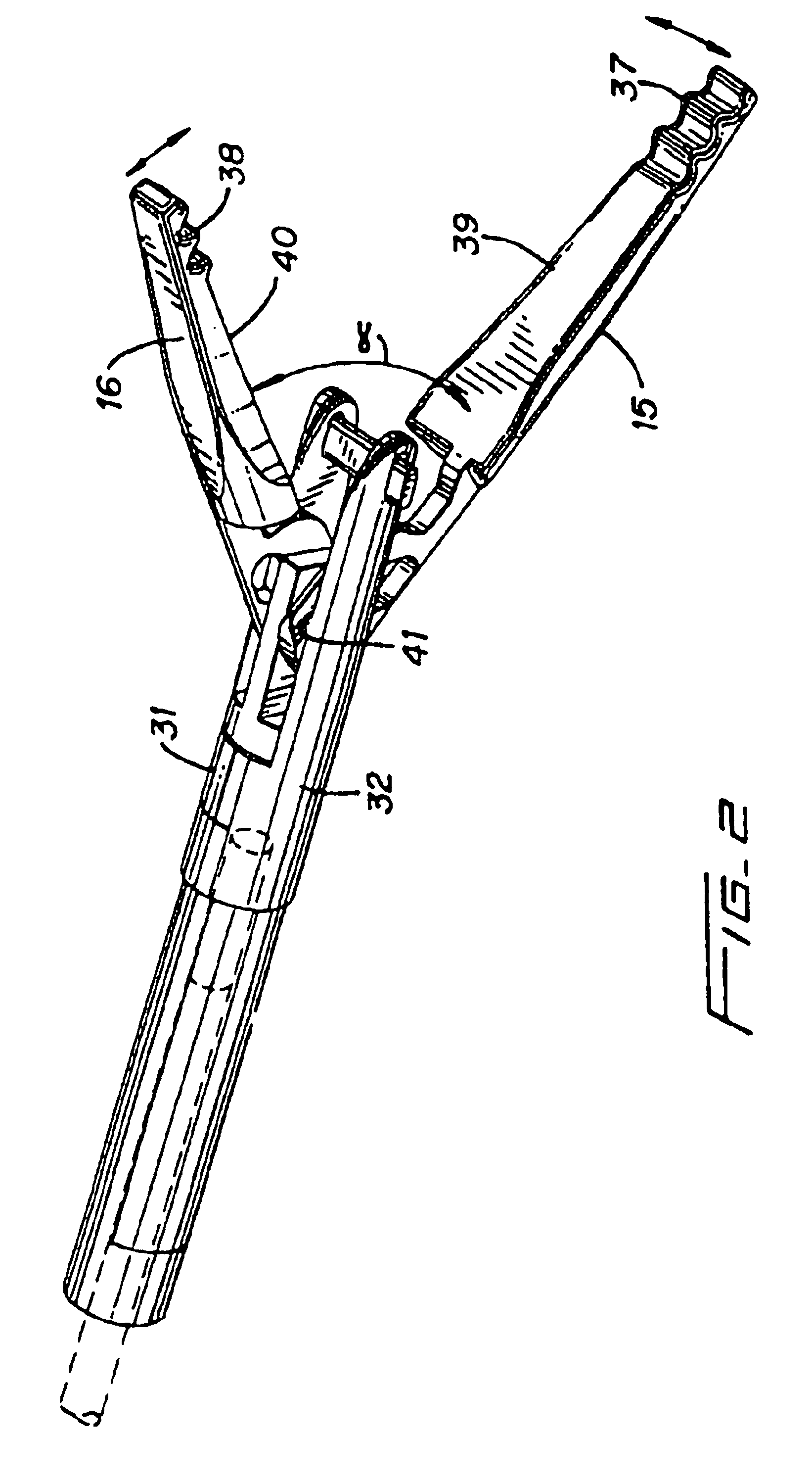 Laparoscopic bipolar electrosurgical instrument