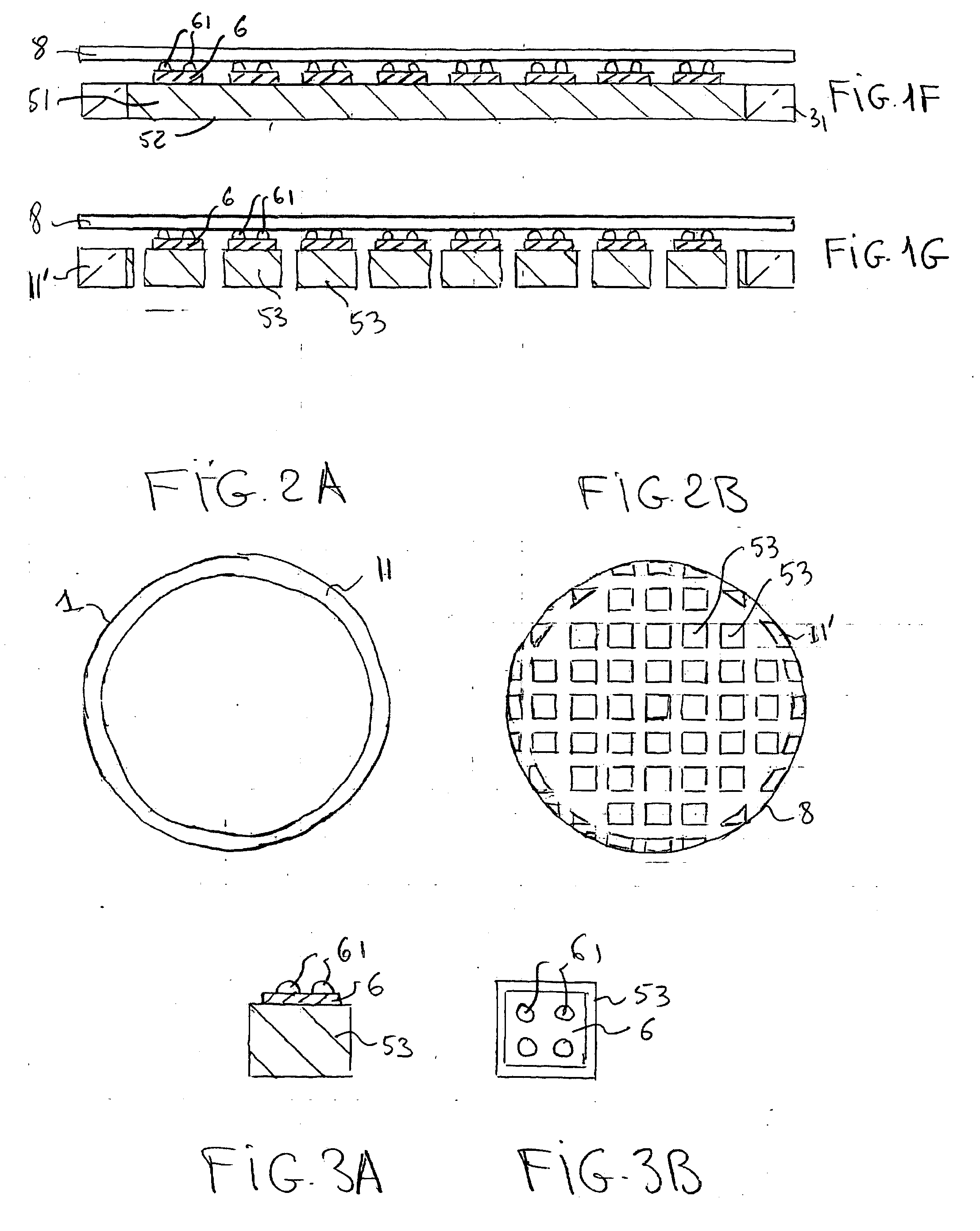 Thin glass chip for an electronic component and manufacturing method