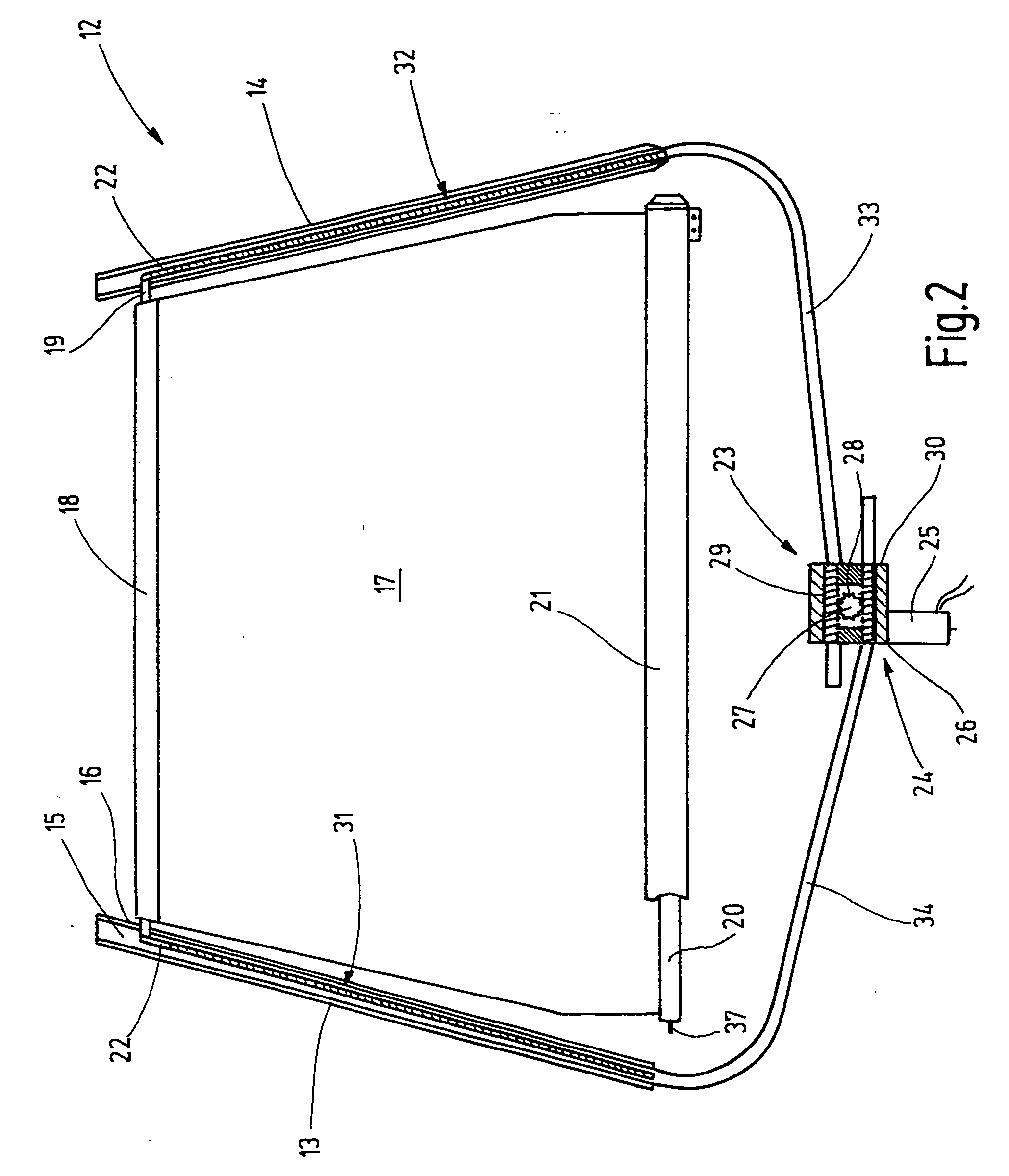 Window shade with coil spring drive