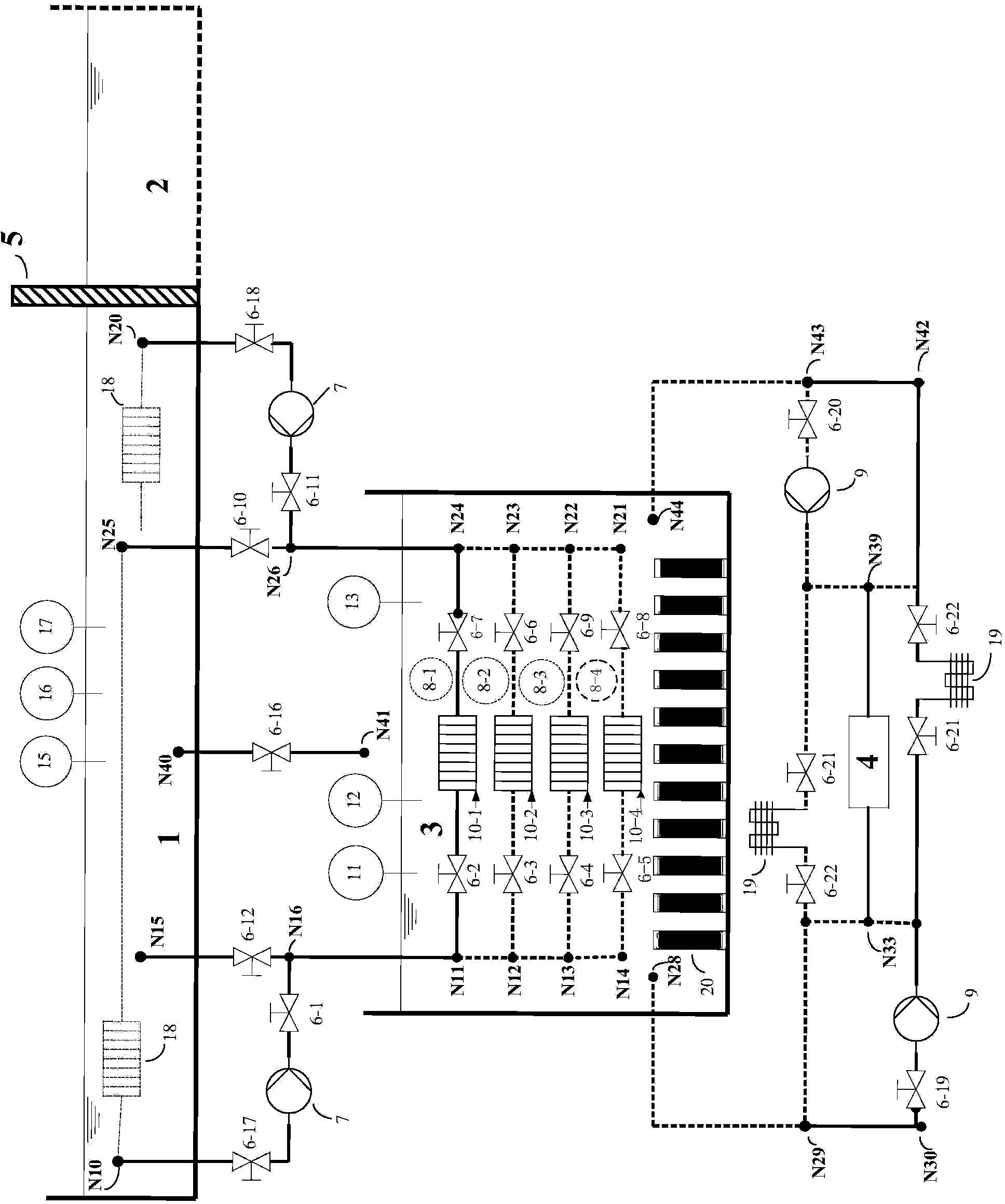 Spent fuel circulating cooling system