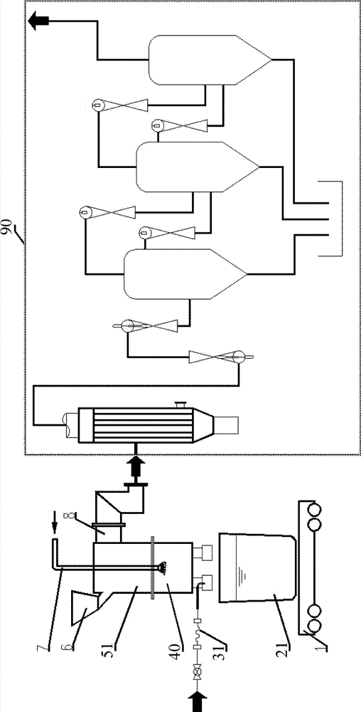 Hood-shaped circulating flow vacuum degassing device and application method thereof