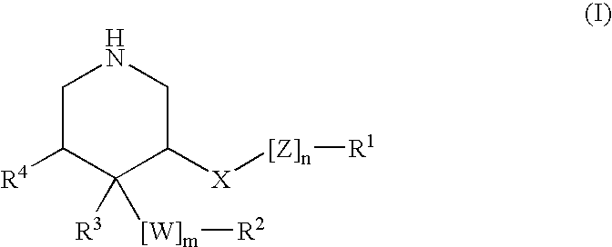 3,4,5-Substituted piperidines as therapeutic compounds