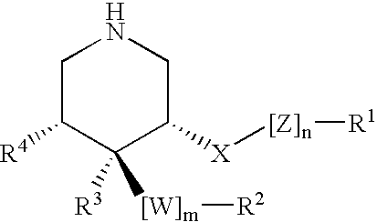 3,4,5-Substituted piperidines as therapeutic compounds