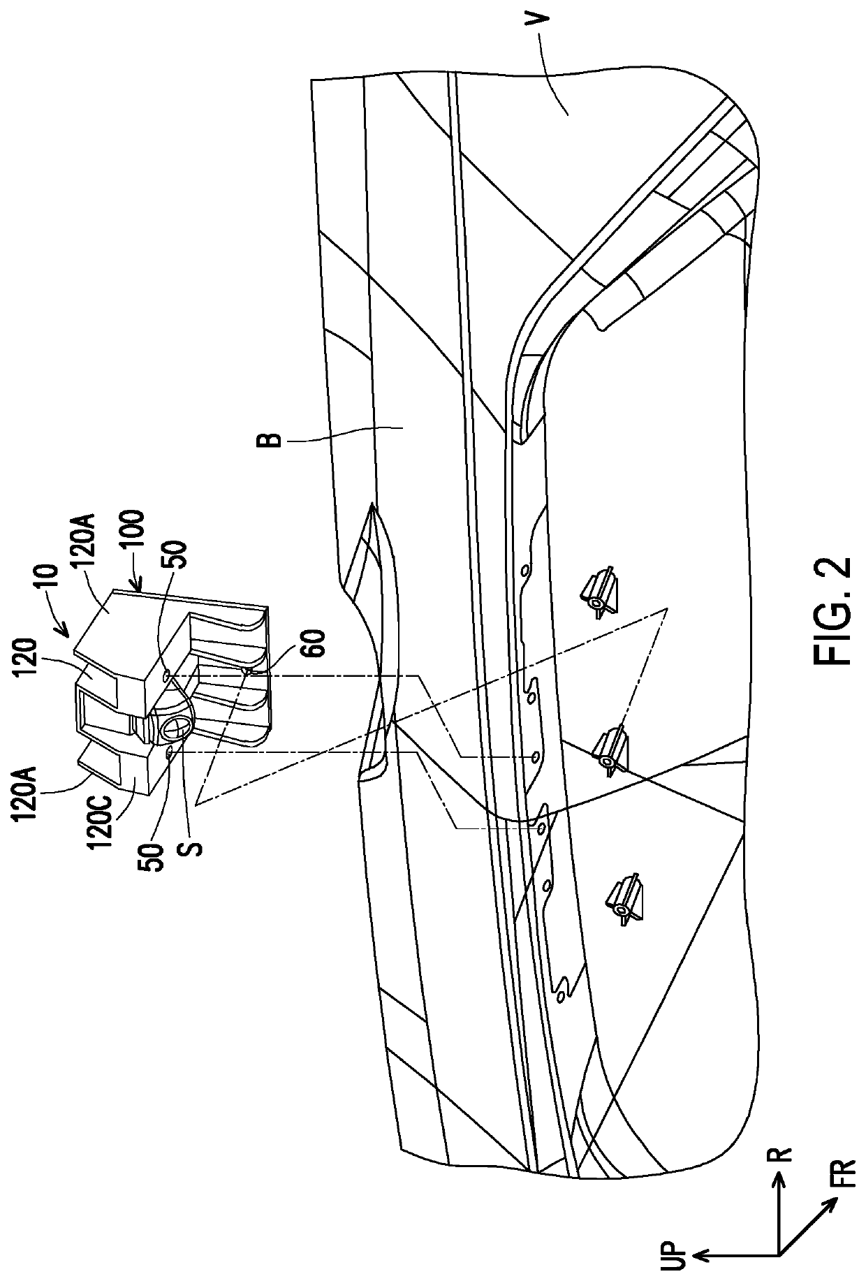 Sensor bracket structure