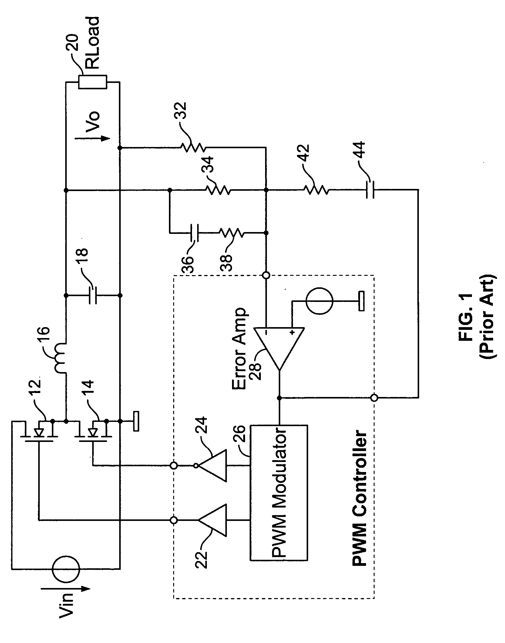 Digital pulse width modulation controller with preset filter coefficients