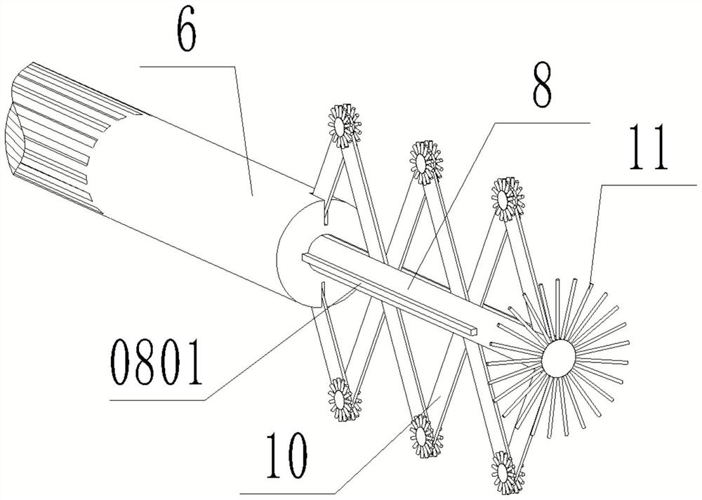 Deep blind hole cleaning device for mechanical production and maintenance