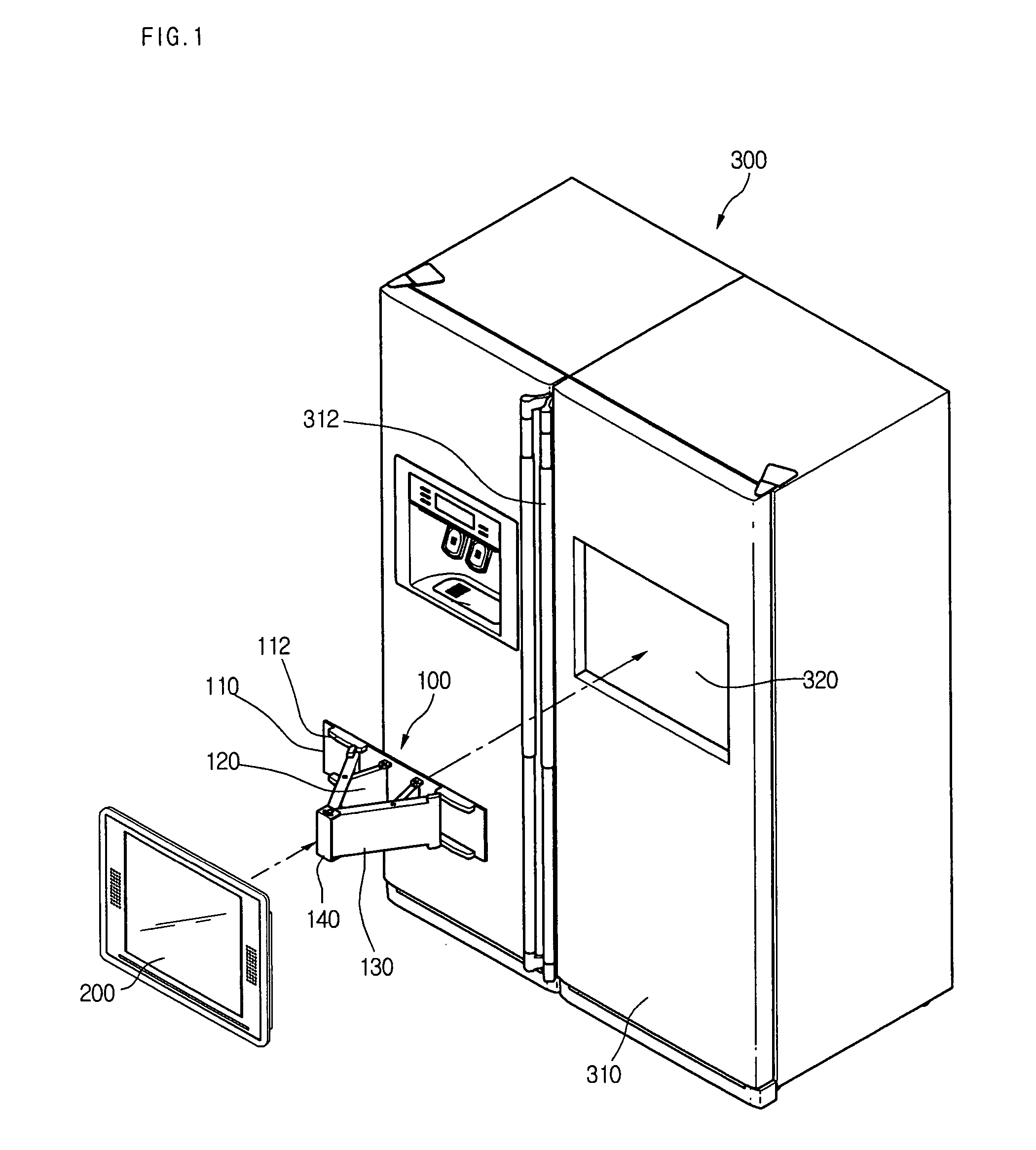 Refrigerator and display device guiding apparatus of the same