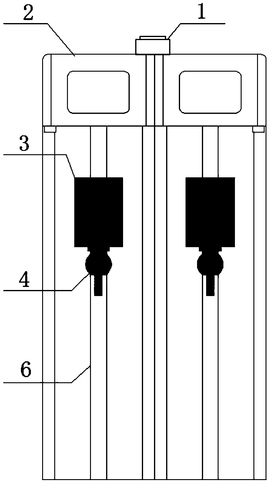 Dynamic measurement device for shield tunnel lining segment joint wrong lifting