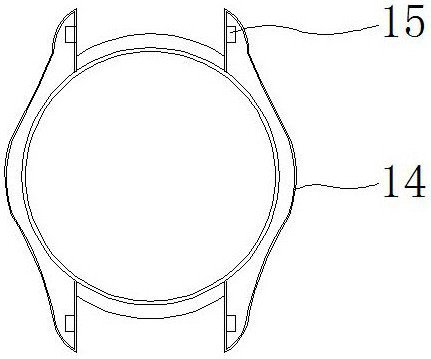 Grinding device with cold and heat exchange structure for watch part machining