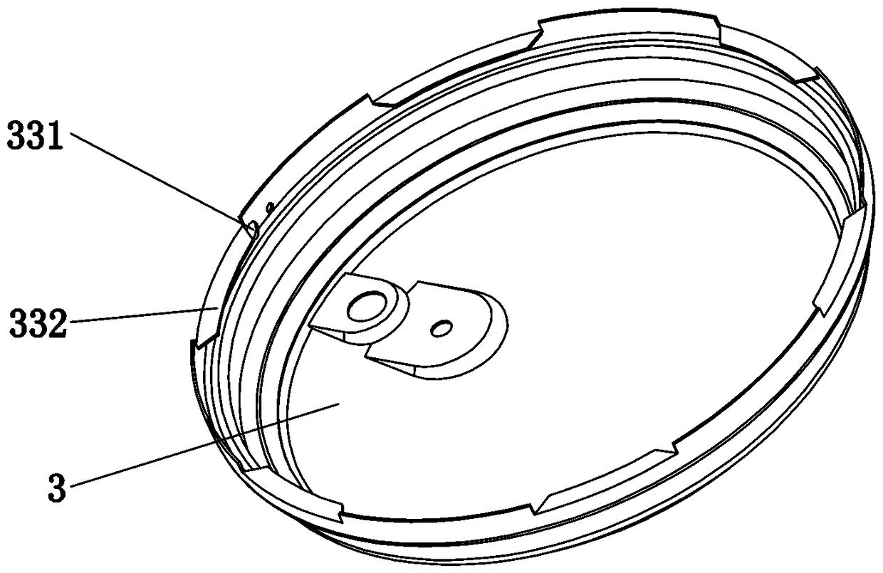 Lock lid structure of pressure cooker