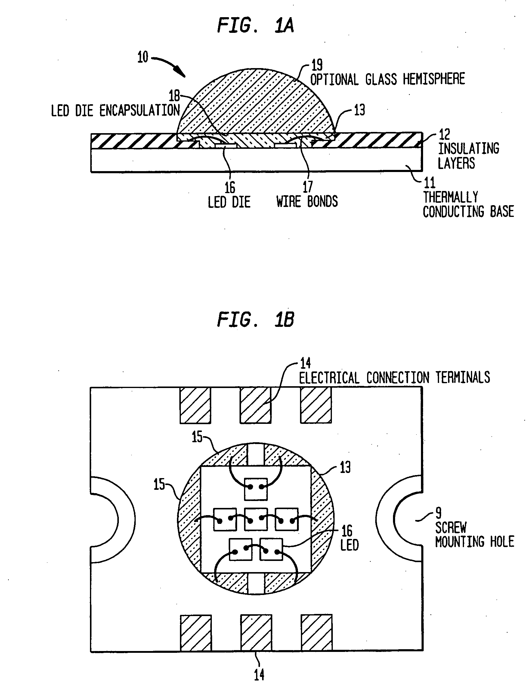 Surface mountable light emitting diode assemblies packaged for high temperature operation