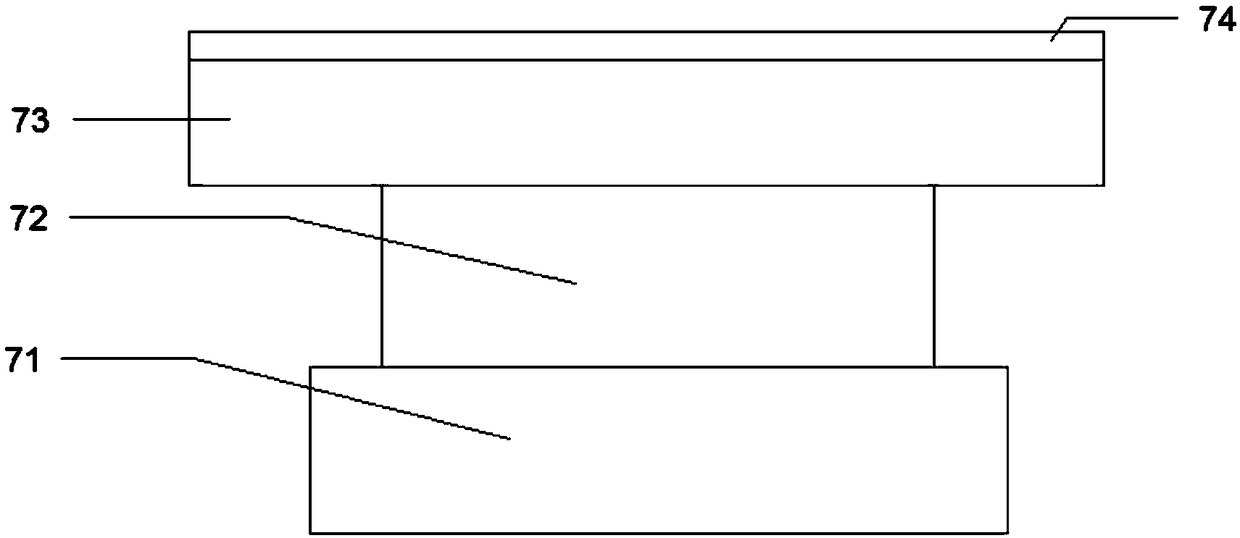 A mobile phone touch screen automatic screen printing device