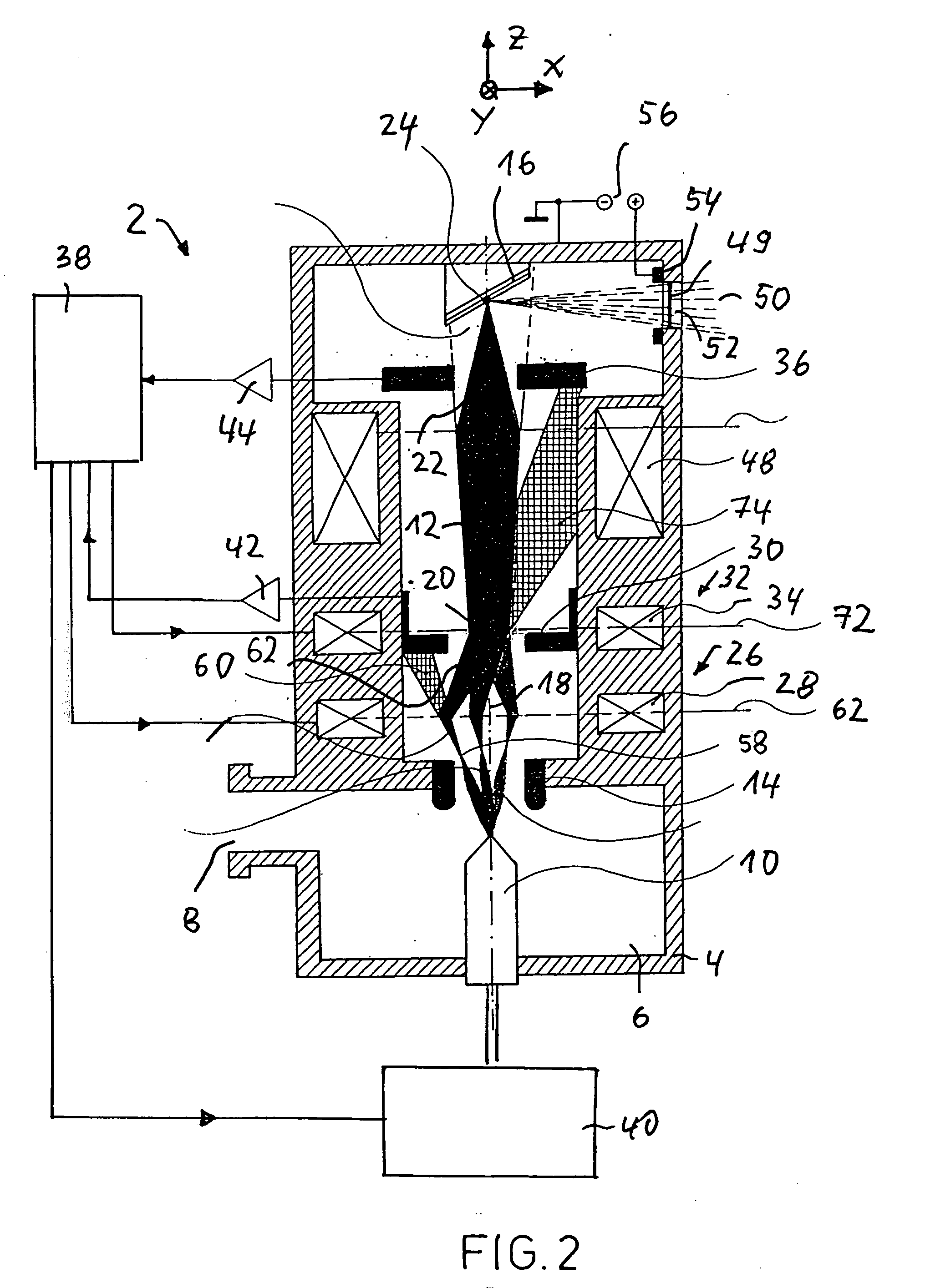 Device for generating X-ray or XUV radiation