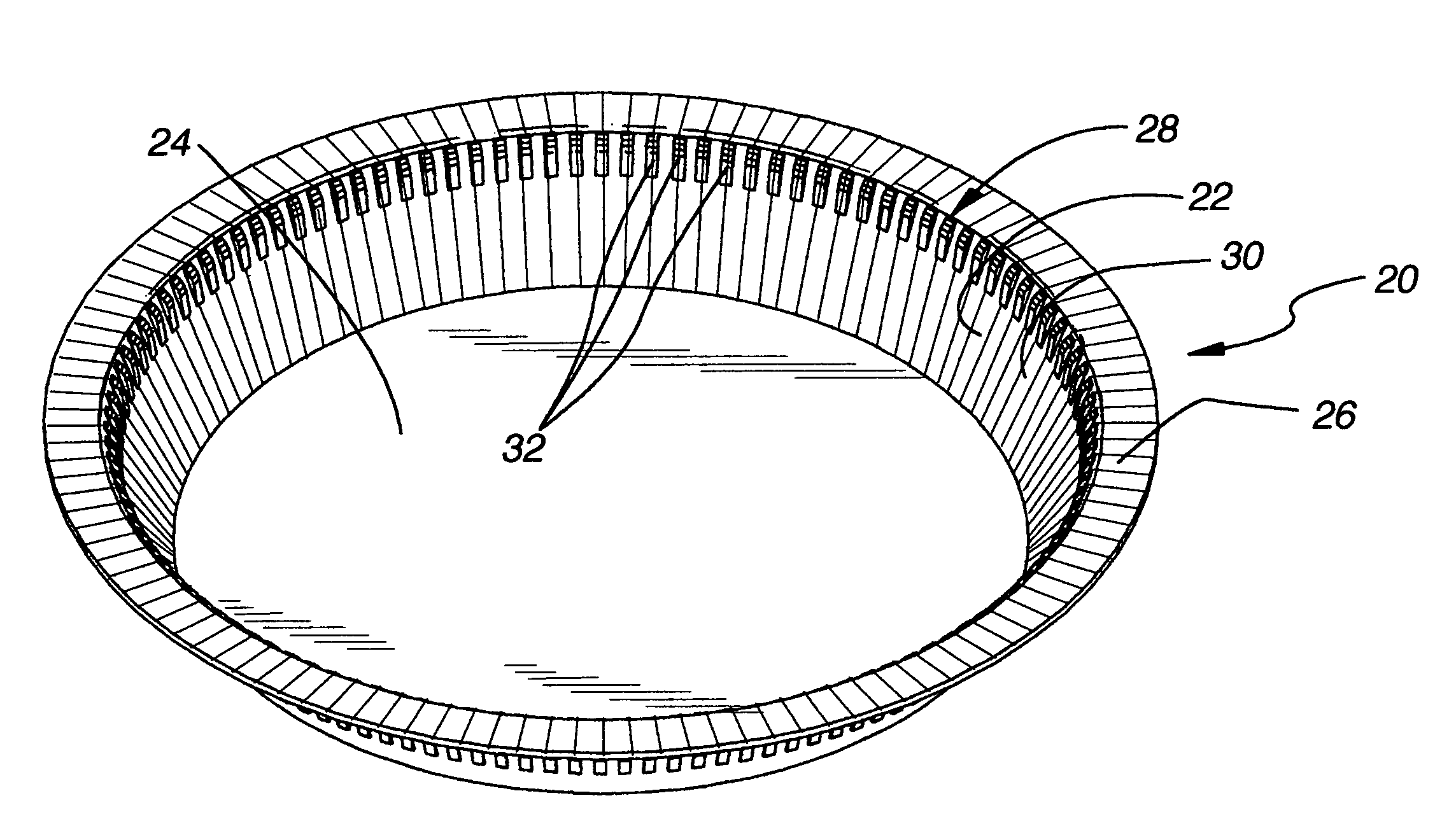 Container with improved stacking/denesting capability