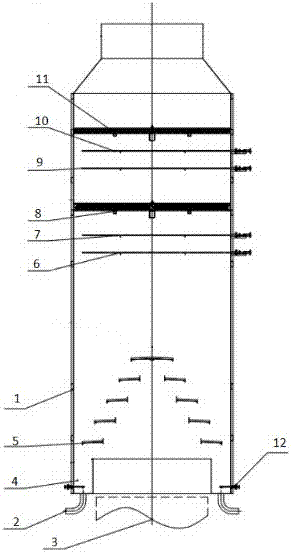 A water-saving device system for efficient water mist removal and recovery of industrial water