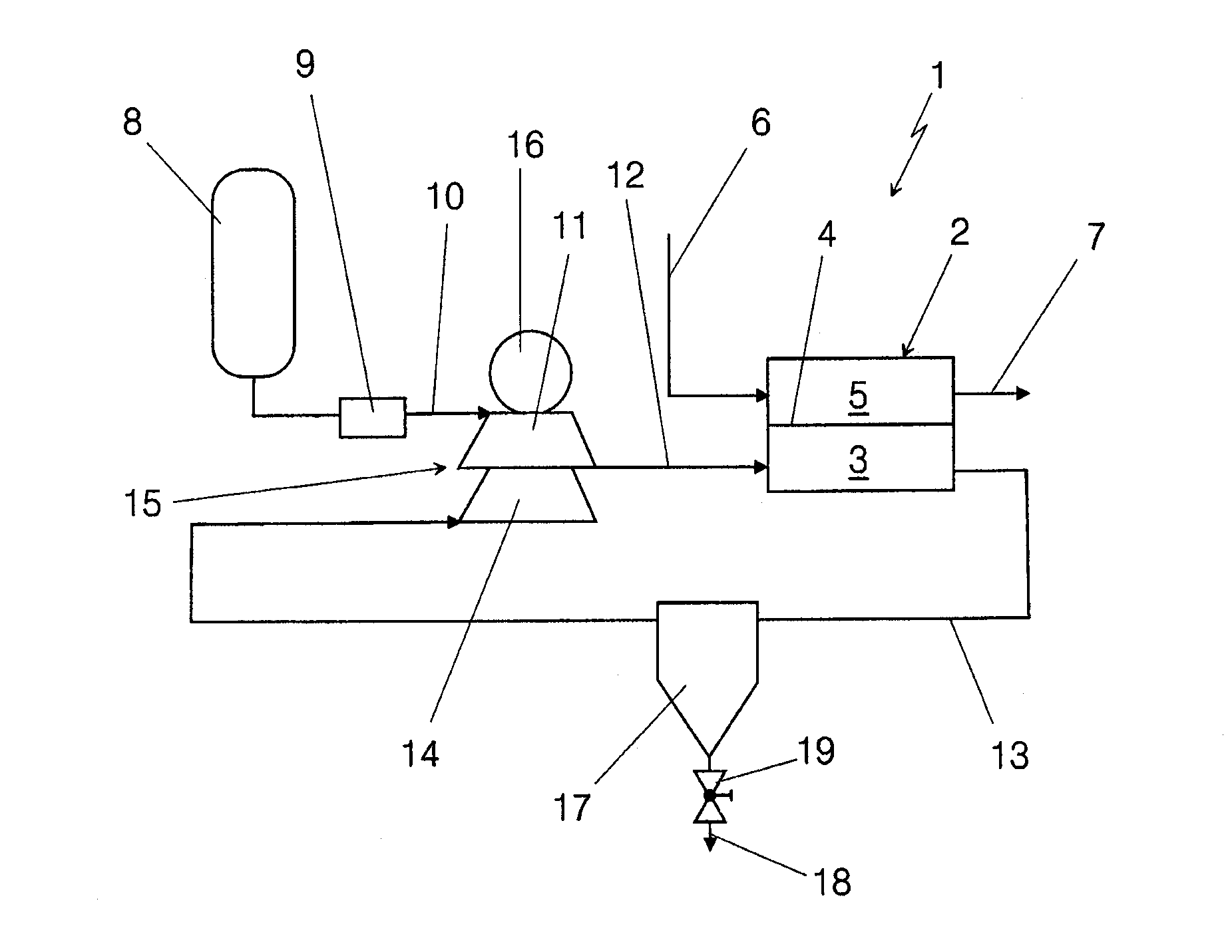 Fuel cell system having an integral turbine/compressor unit