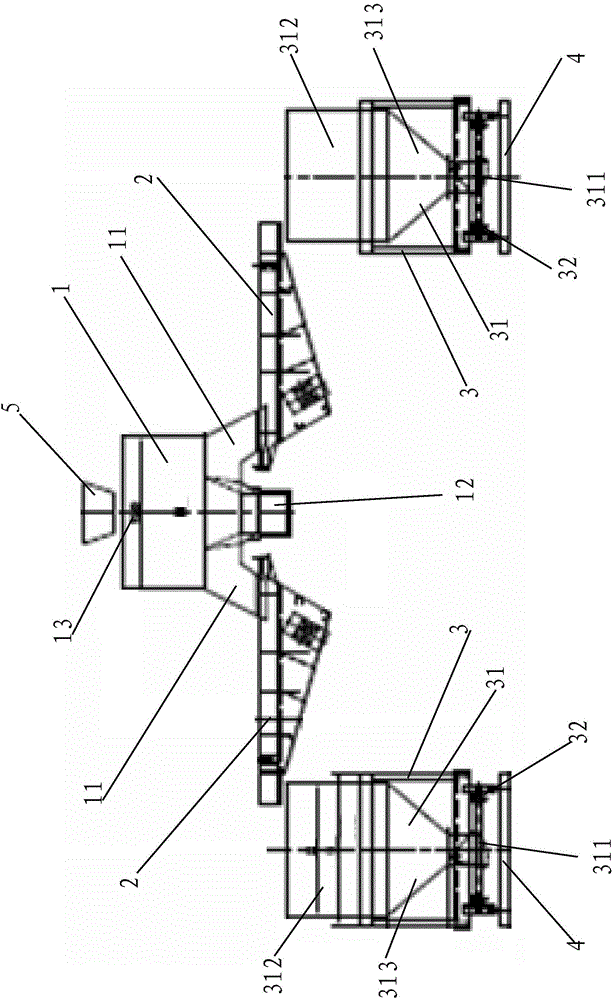 Solid hot material quantitative charging system and control method thereof