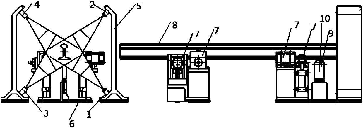 Method and device for detecting defect of surface of steel rail based on data processing