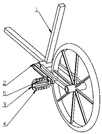 A pedal lock pedal for a bicycle