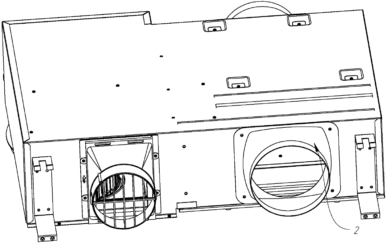 Fresh air ventilator provided with by-pass door