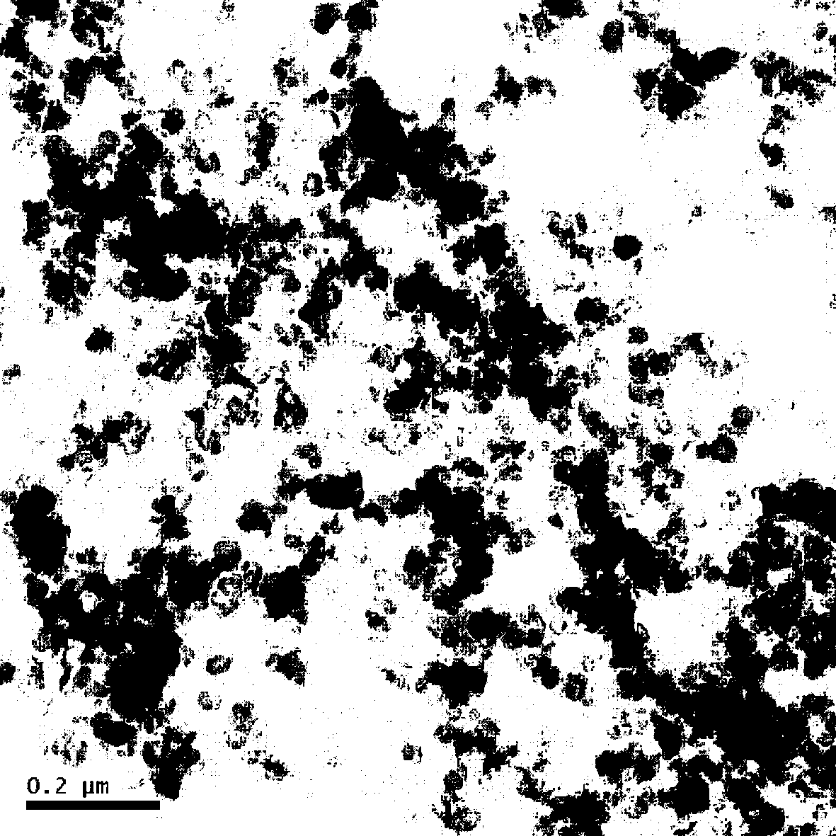 Preparation method of carbon-coated lithium iron phosphate material with polystyrene microspheres and polyethylene glycol as carbon sources