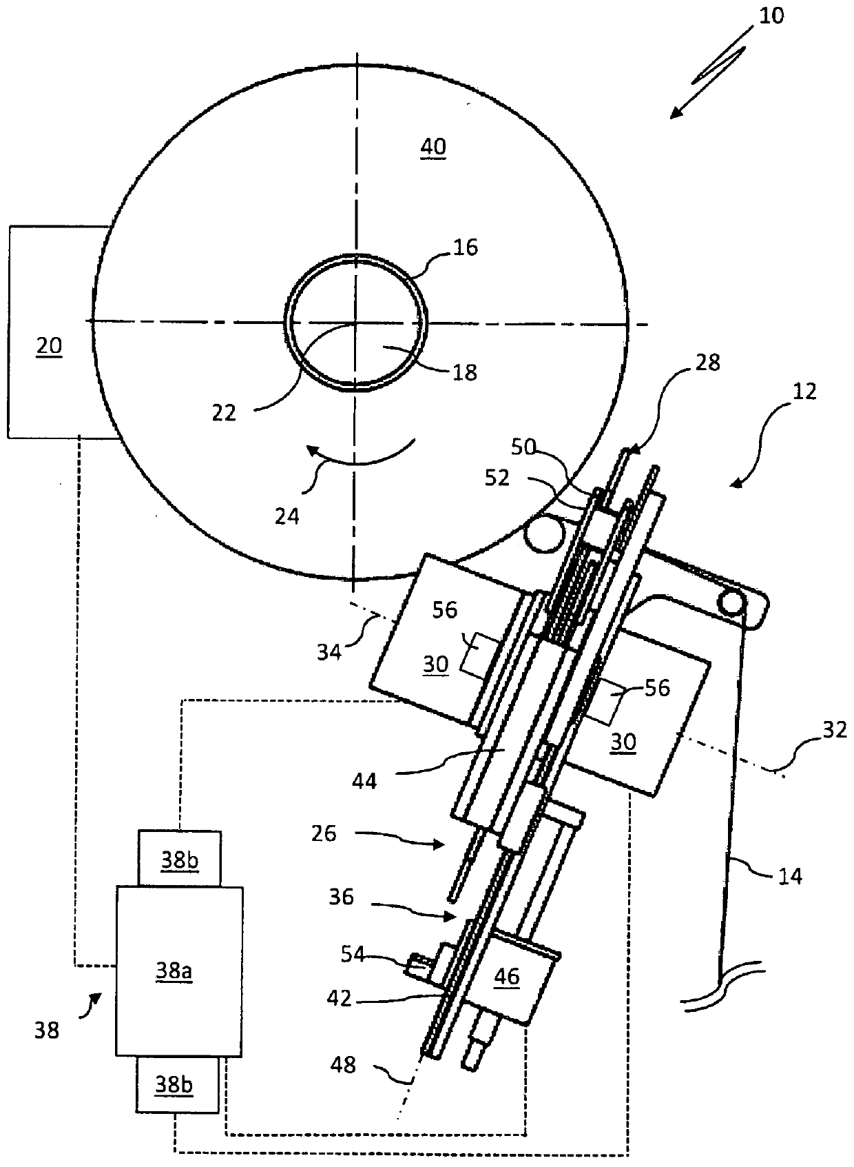 Method for controlling impeller type yarn laying device, impeller type yarn laying device and winder