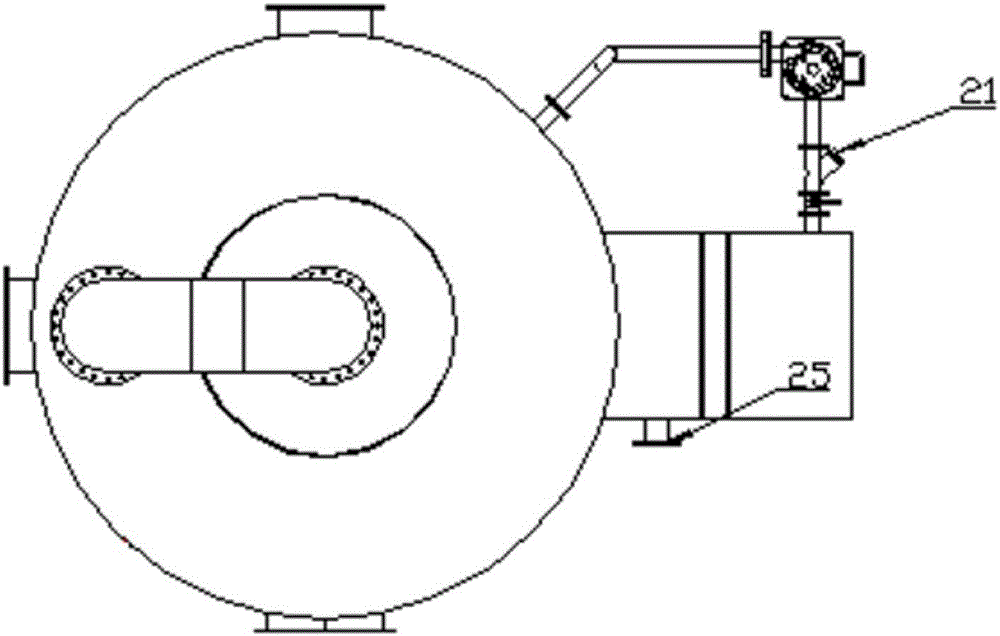 Deodorization tower device capable of realizing dusty and oily damp and hot gas temperature regulation