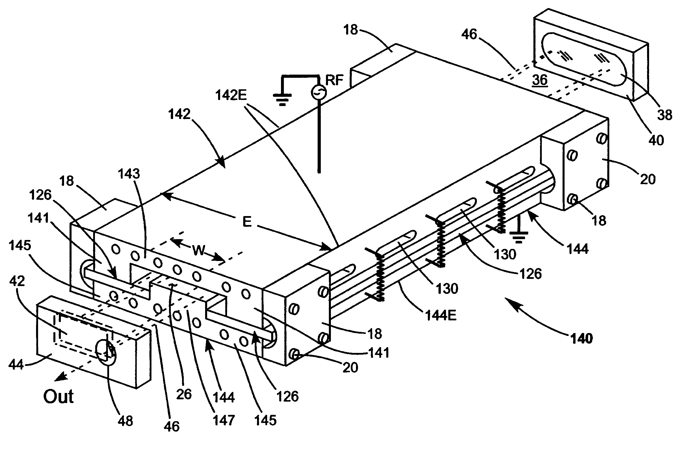 Dielectric coupled CO2 slab laser