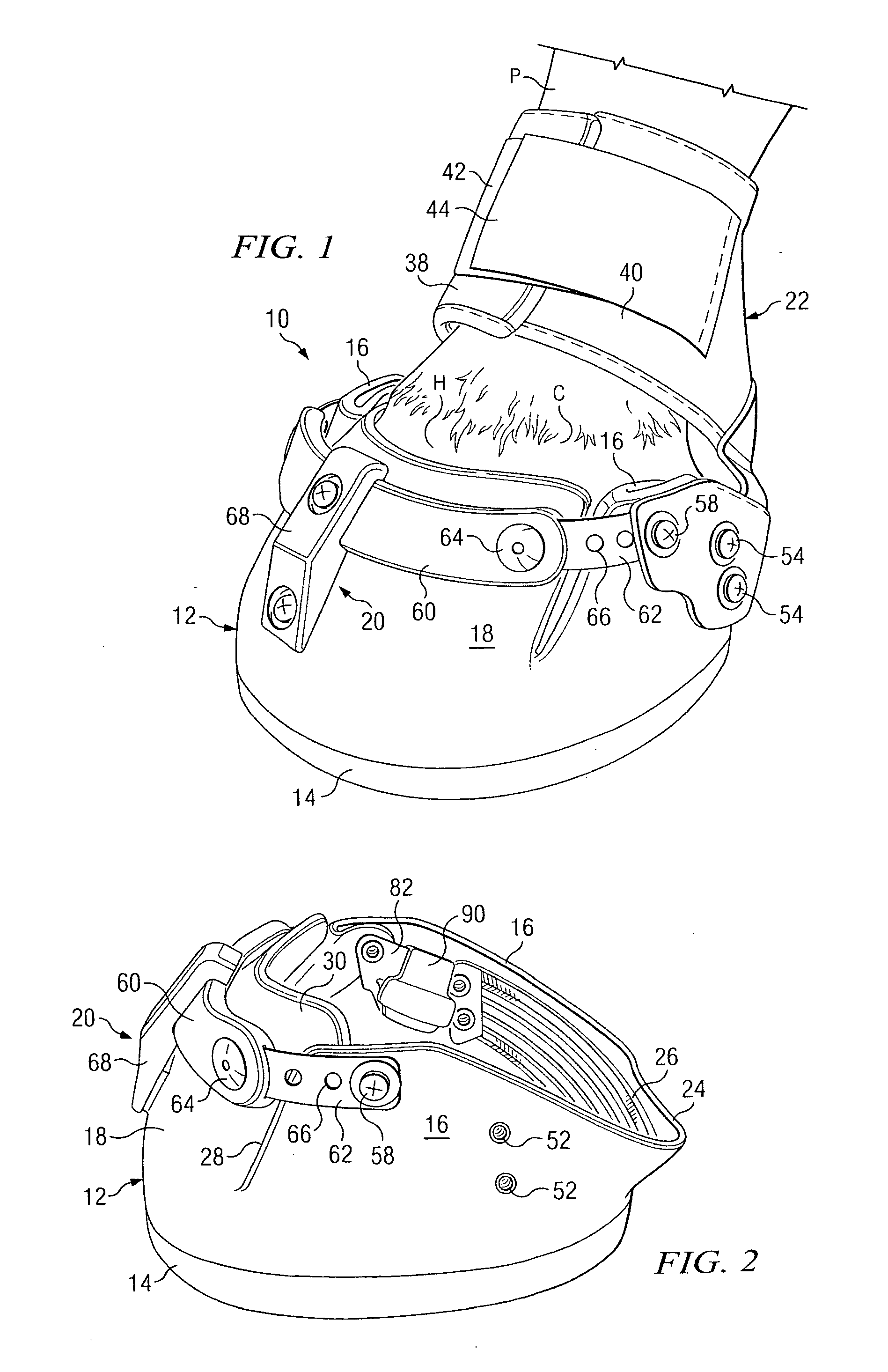 Horse boot with elastic fastener