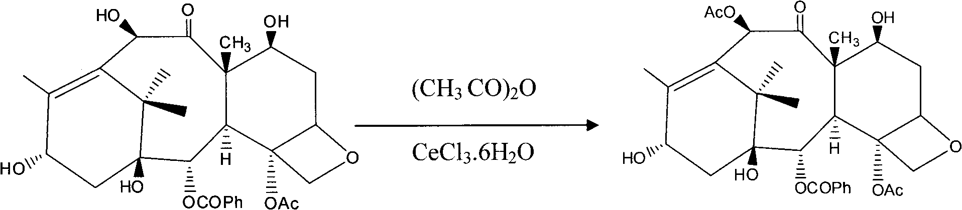 Method for semi-synthesis of paclitaxel on industrialized basis