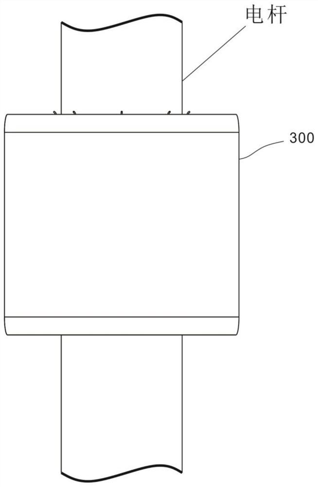 A pole anti-collision device