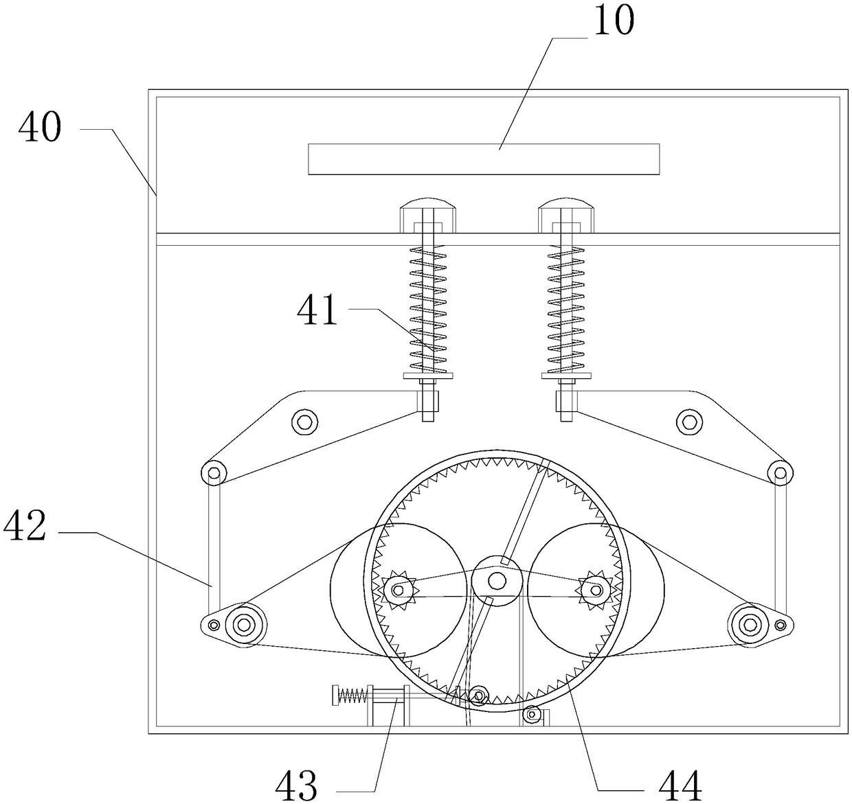 Grinding device for spring manufacturing