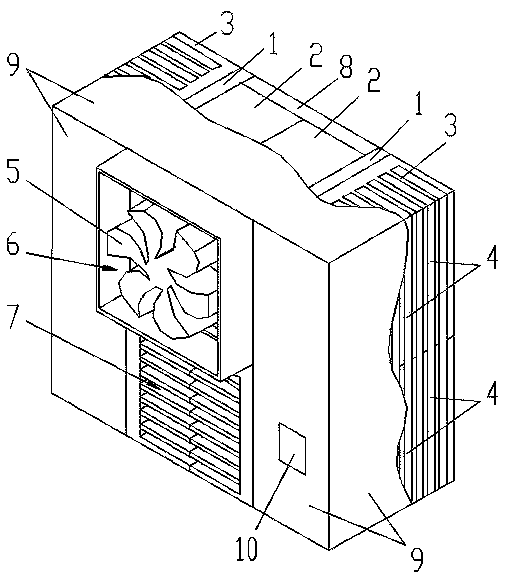 Heat storage/cold storage type double-pass semiconductor air conditioning device