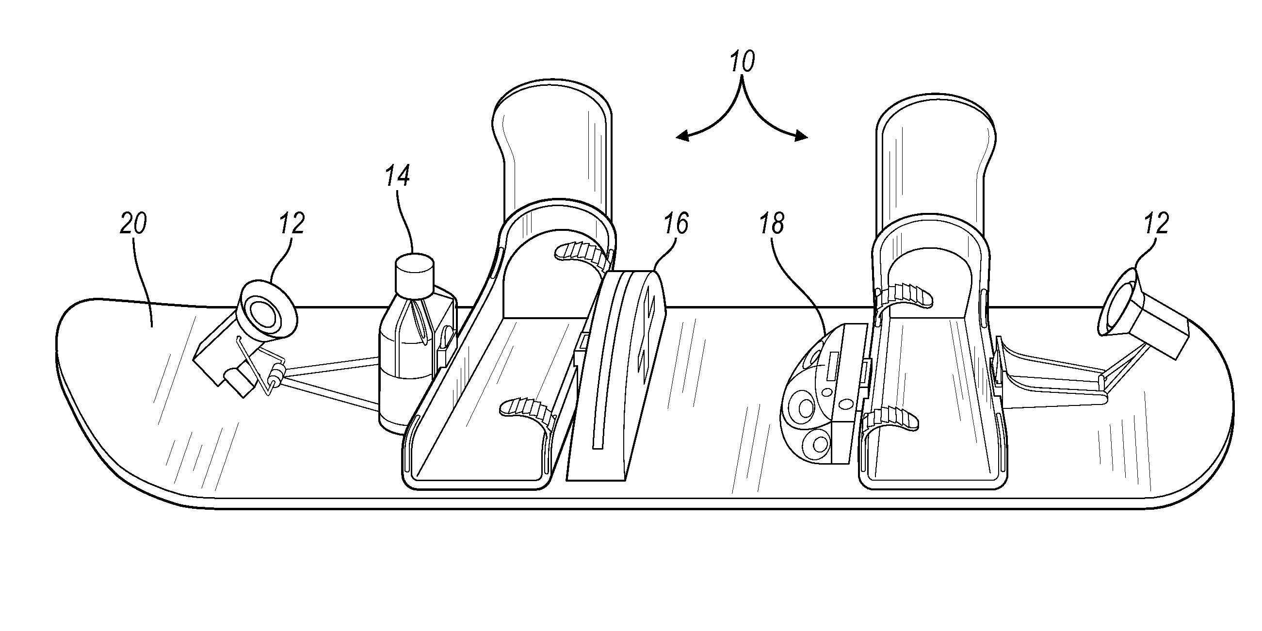 Tool-less manual quick release snowboard-mounted interface binding system via a snowboard binding