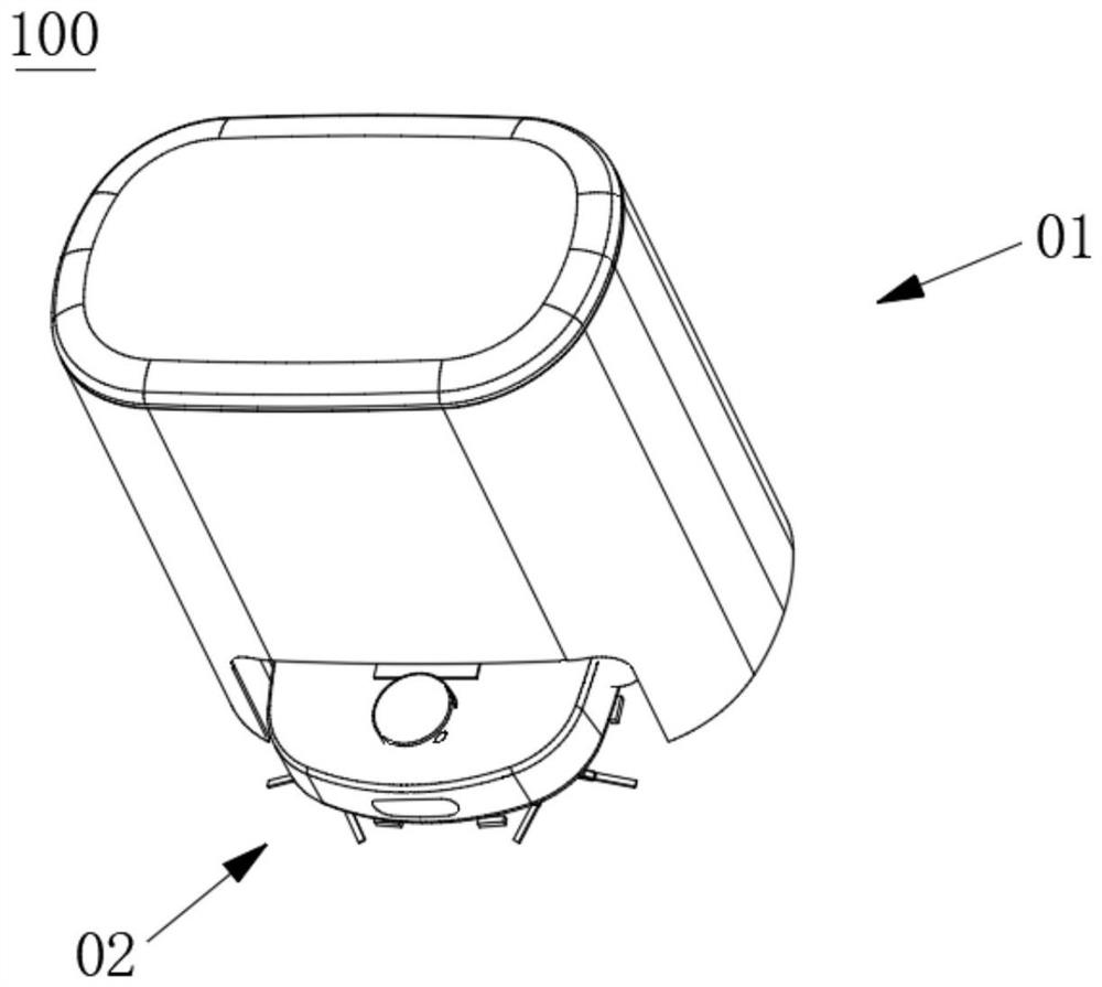 Base station and cleaning system