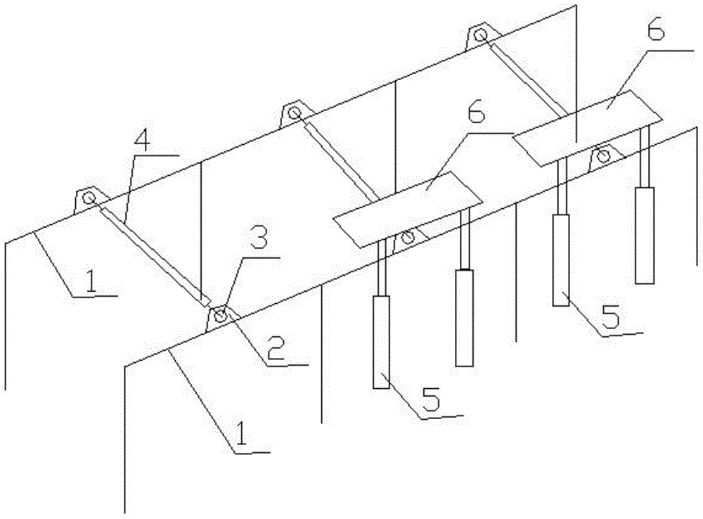 Fixable plastic extruding plate cooling frame